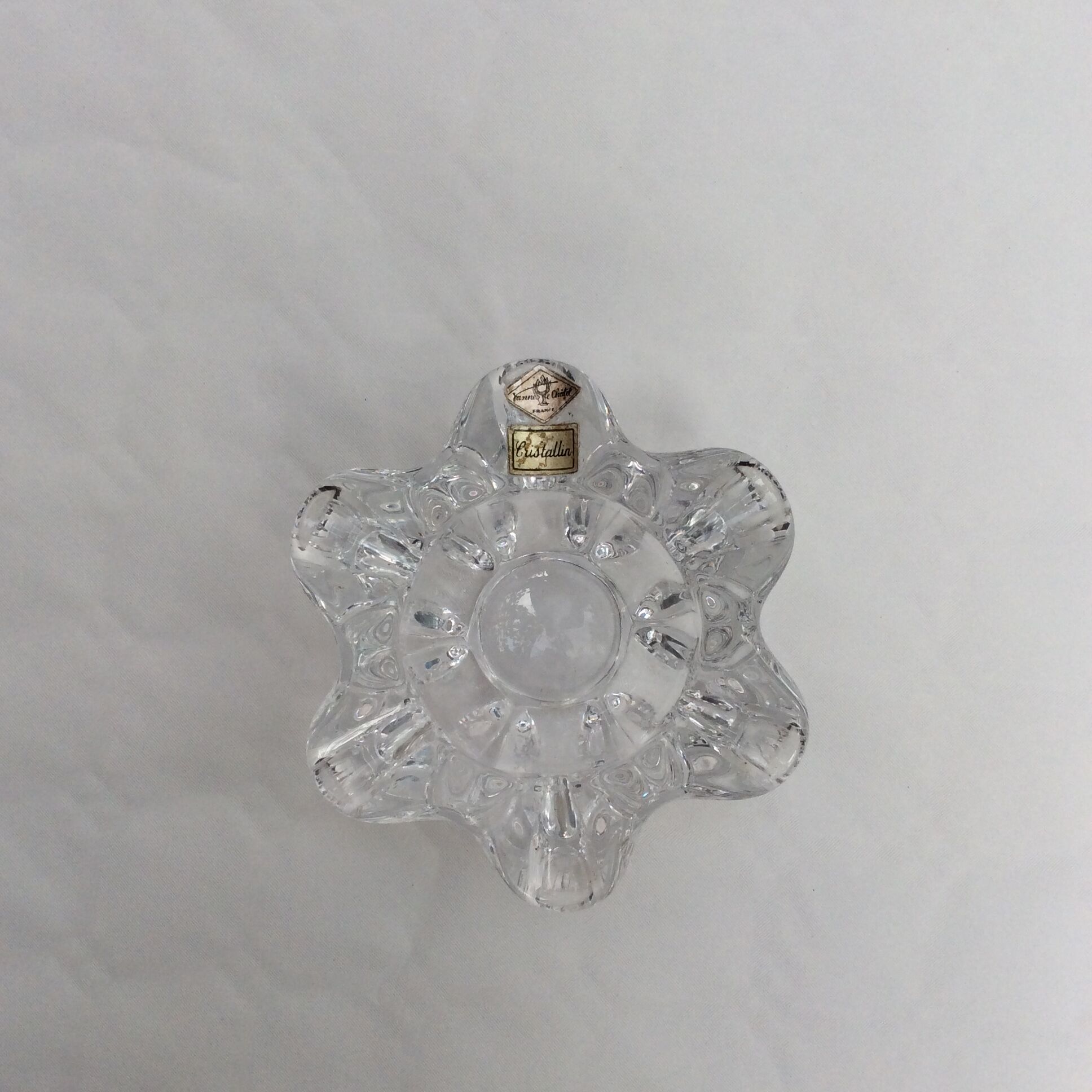 Crystal ashtrey of Vannes Art France