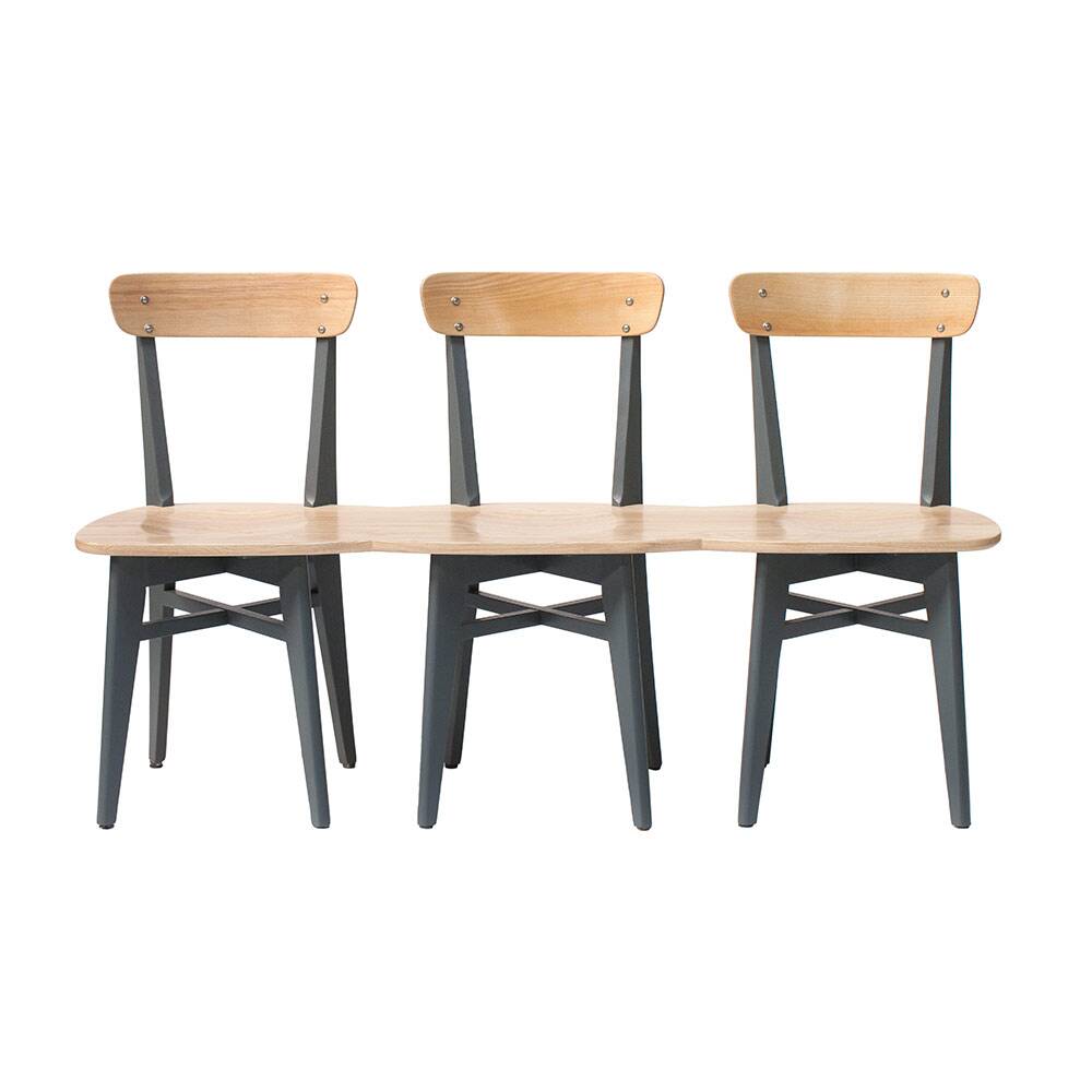Bench seat vintage bistro chairs