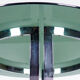 Milo Baughman chrome and smoked glass dinner table, 1970's