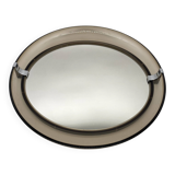 "Space Age" mirror in smoked plexiglass – 1970s