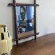 Miroir baambou vintage 52 x 42 cm