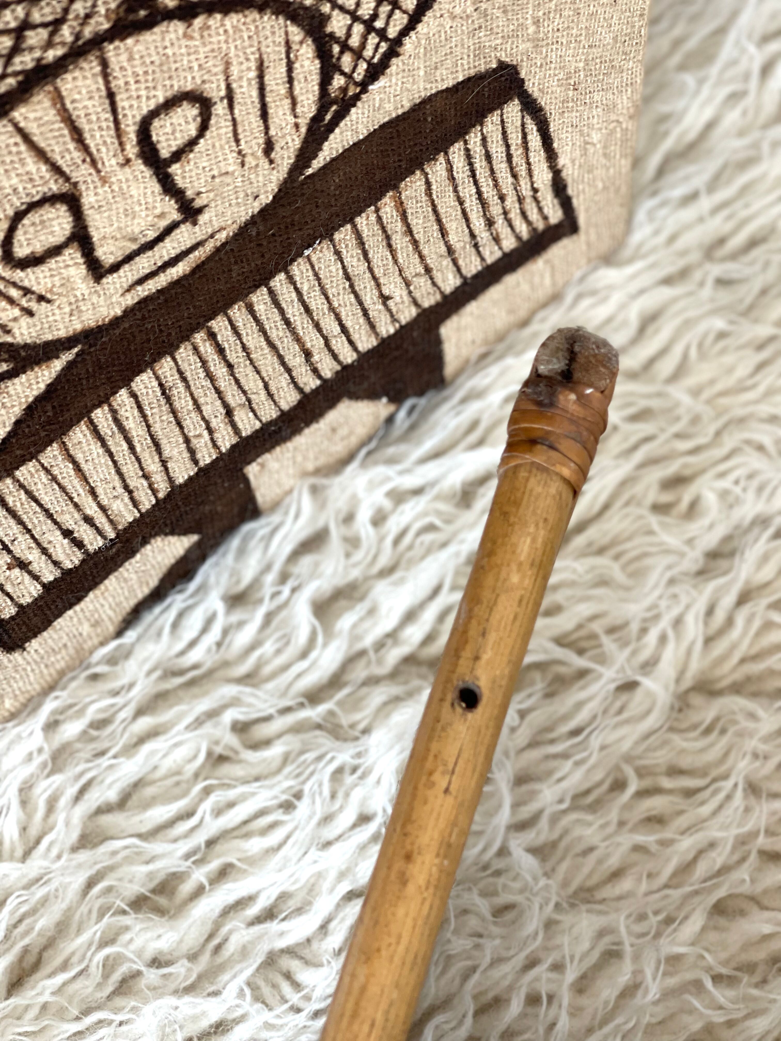 Rattan wall shelf 1960