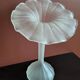 "Jack In The Pulpit" White Glass Vase