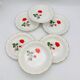 6 Vintage deep plates. Digoin & Sarreguemines, Sevigné model.