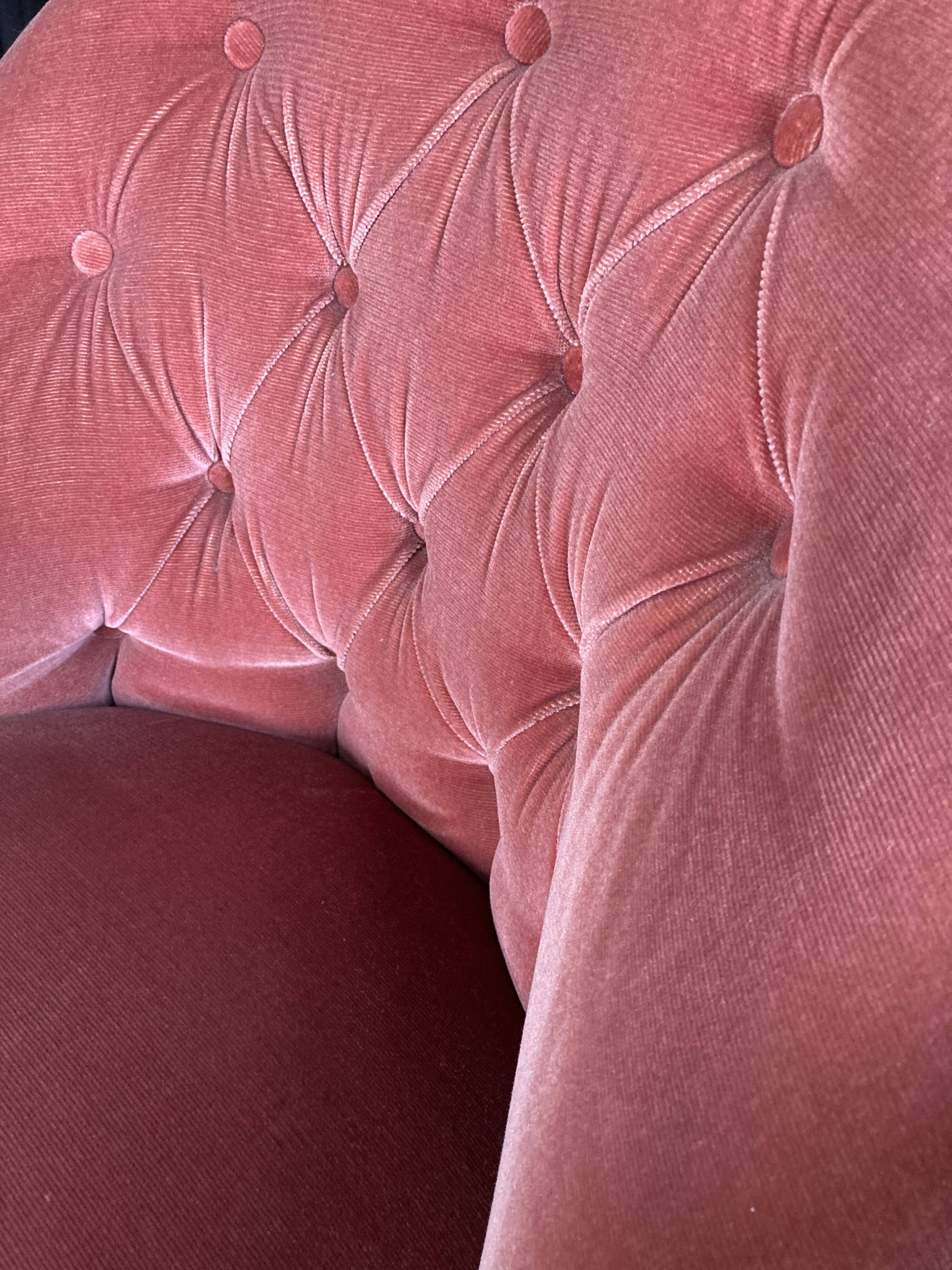 Velvet toad armchair
