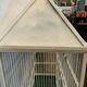 Cage has iron birds and prison volière has 20th century bars