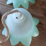 Pair of vintage tulip pendant lights