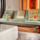 Vintage 1970s Living Room Set – Velvet Sofa & Swivel Armchairs