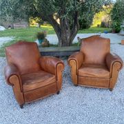 Paire de fauteuils club