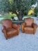 Pair of club armchairs