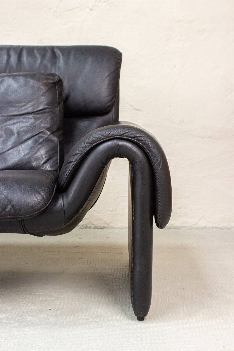 Vintage 2011 Two-Seater Leather Sofa by de Sede, 1983