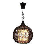 Brown rattan pendant lamp
