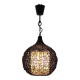 Brown rattan pendant lamp