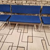 Banc et ses deux chaises vintage 1970