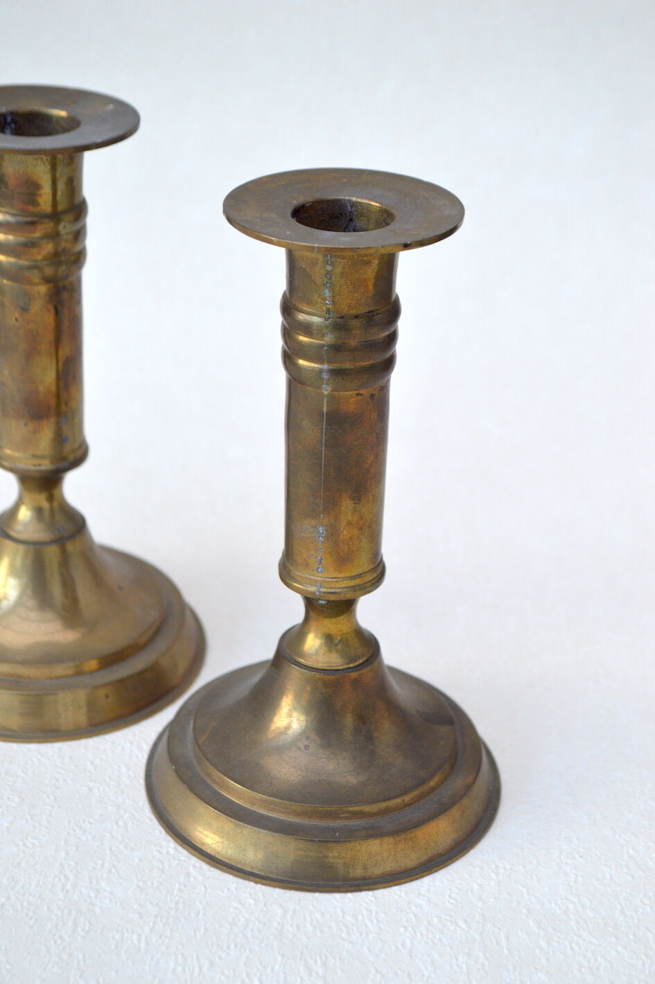 Pair of brass candlesticks