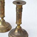 Pair of brass candlesticks
