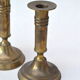Pair of brass candlesticks