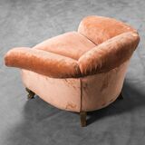 Sofa set two armchairs in velvet 40s vintage