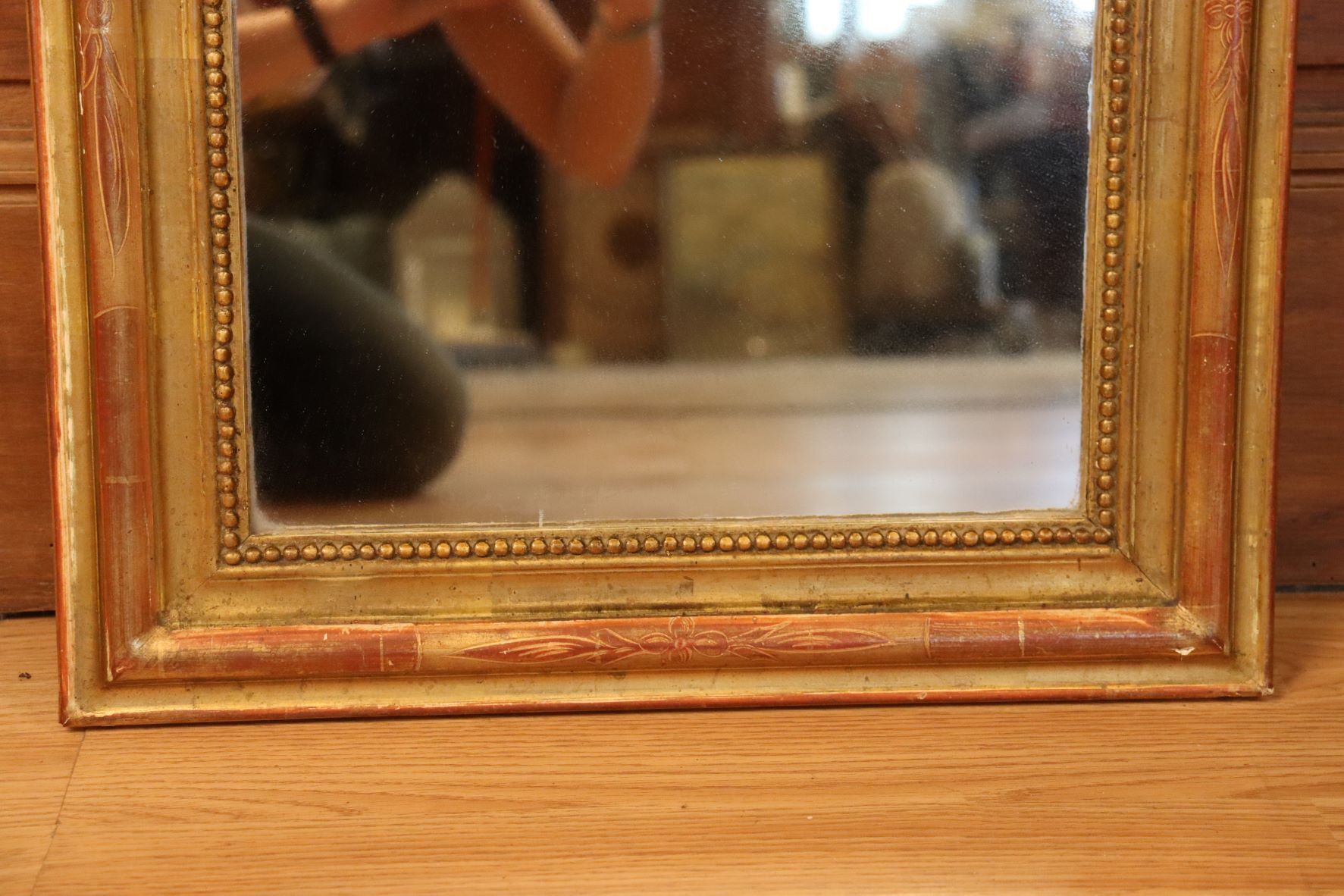 Louis philippe doré gold leaf mirror
