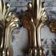 Set of 4 solid bronze furniture legs – new