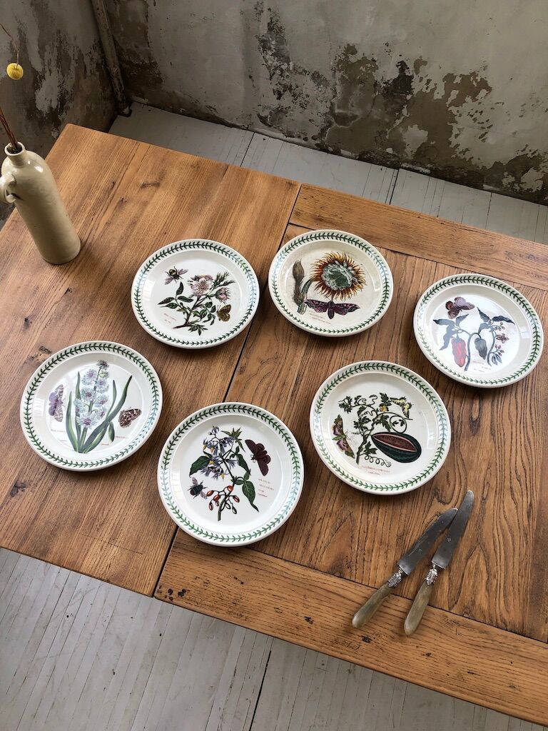 6 plates The Botanic Garden