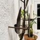 Wall lamp in wrought iron.