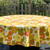 Nappe ronde vintage 1970