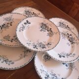 Lot de 7 assiettes plates.