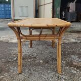 1970s rattan dining table