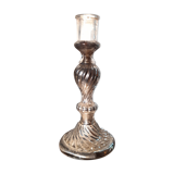 Candle holder eglomized glass