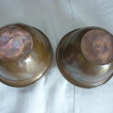 2 cache pots en laiton