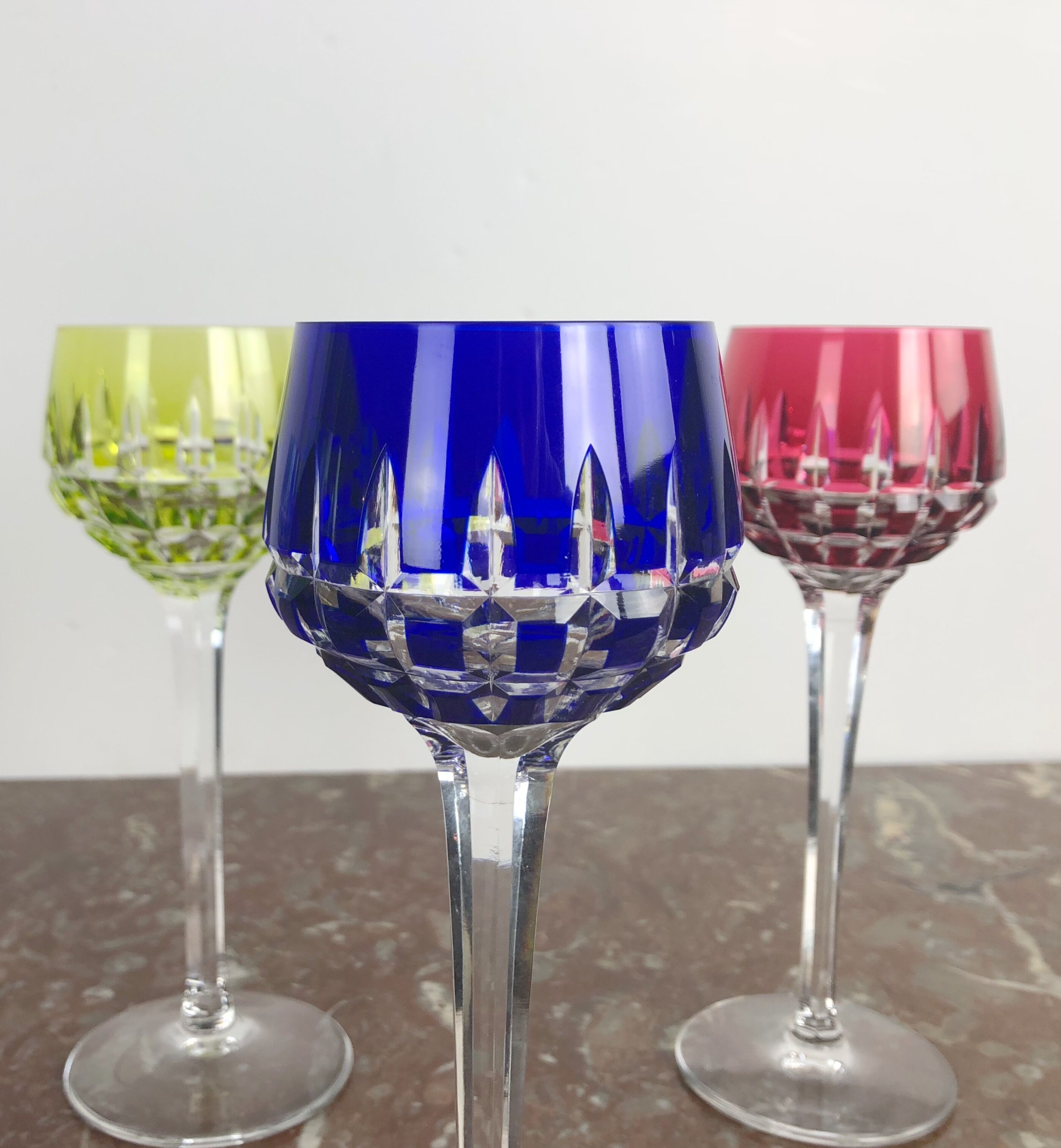 Set of 6 Saint Louis wine glasses