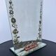 Art Deco engraved tabletop mirror