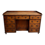 English desk with wooden drawers, late 19th century
