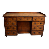 English desk with wooden drawers, late 19th century