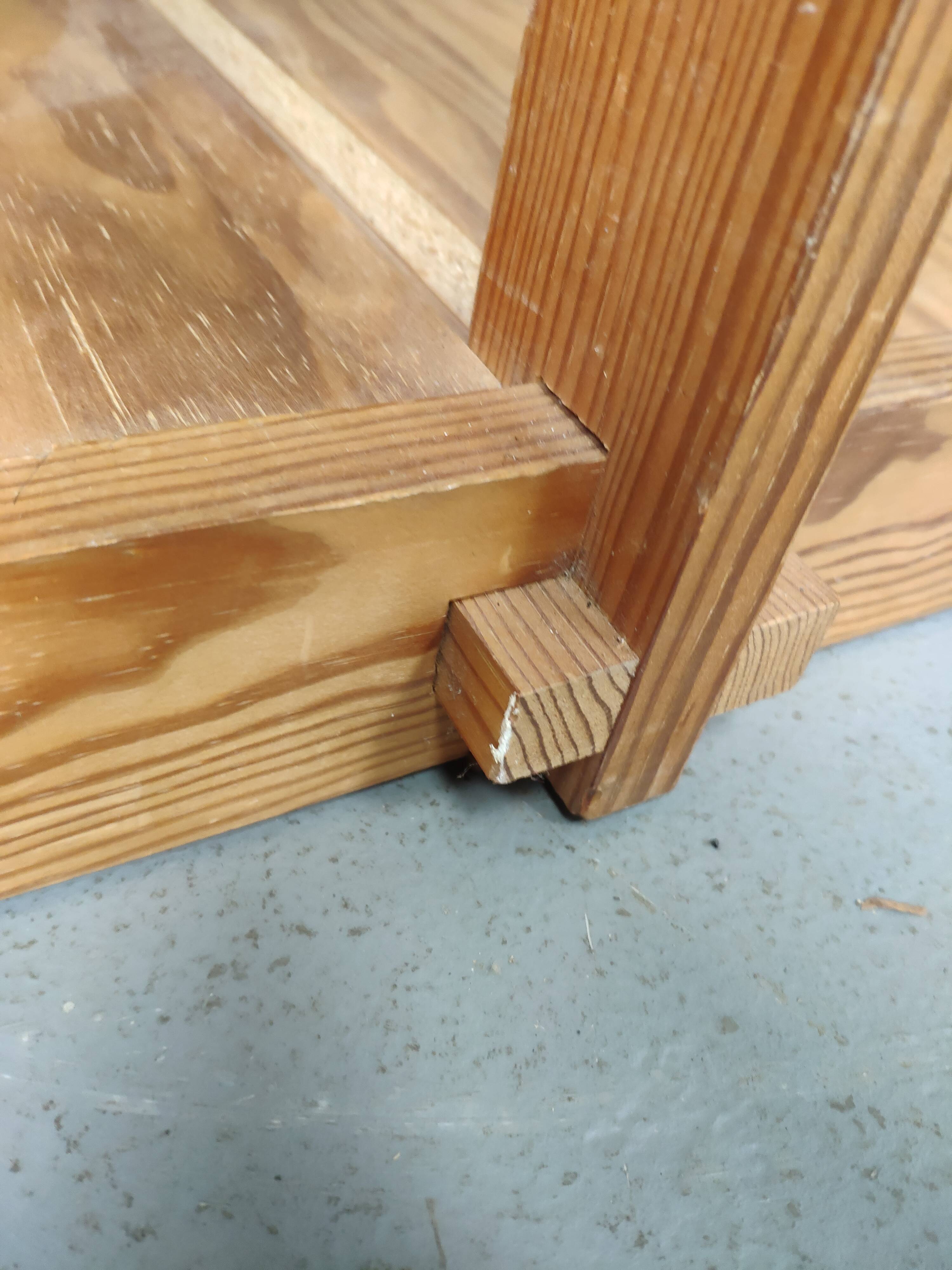 Pine staircase shelf design bauhaus circa 80