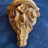 Pair of gilded wooden console tables