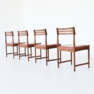 Lot de 4 chaises d'Erik Severin Hansen pour Bovenkamp