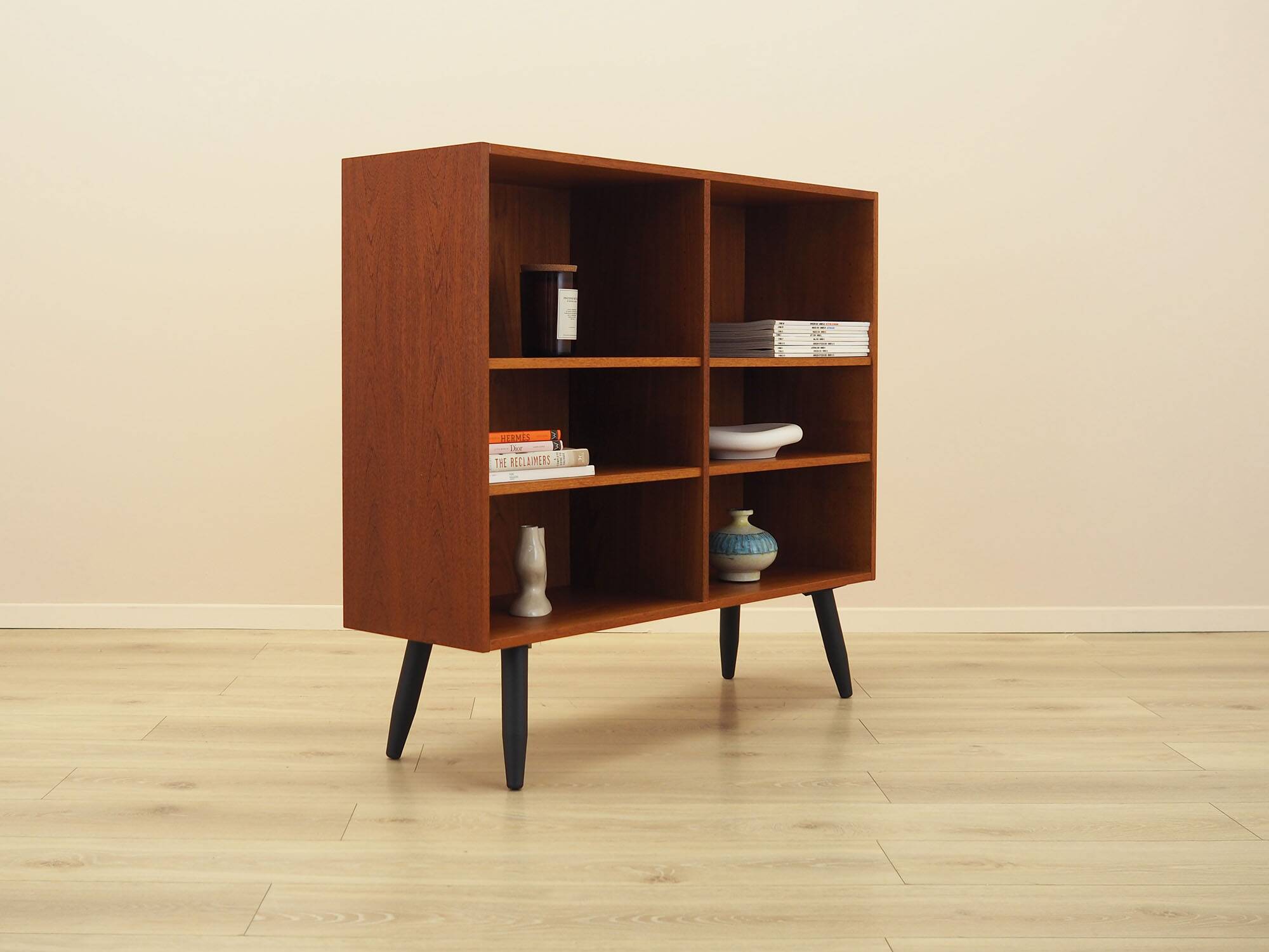 Teak shelving unit, Danish Modern 1960s