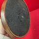 Antique wooden and metal lamp base, functional, vintage decor