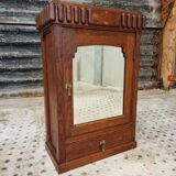 Antique medicine cabinet hanging cabinet Art Deco oak