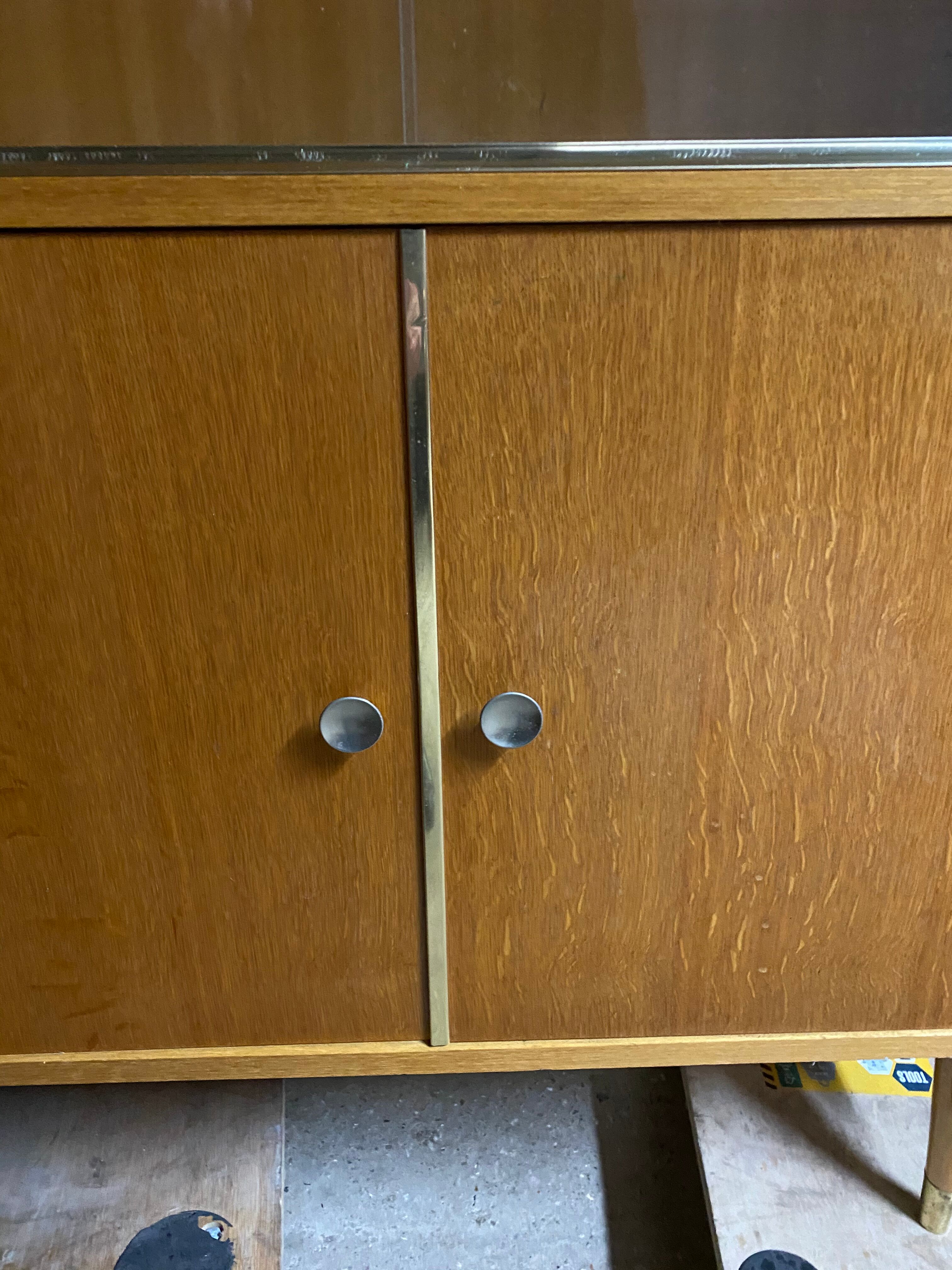 Light wood library compass feet