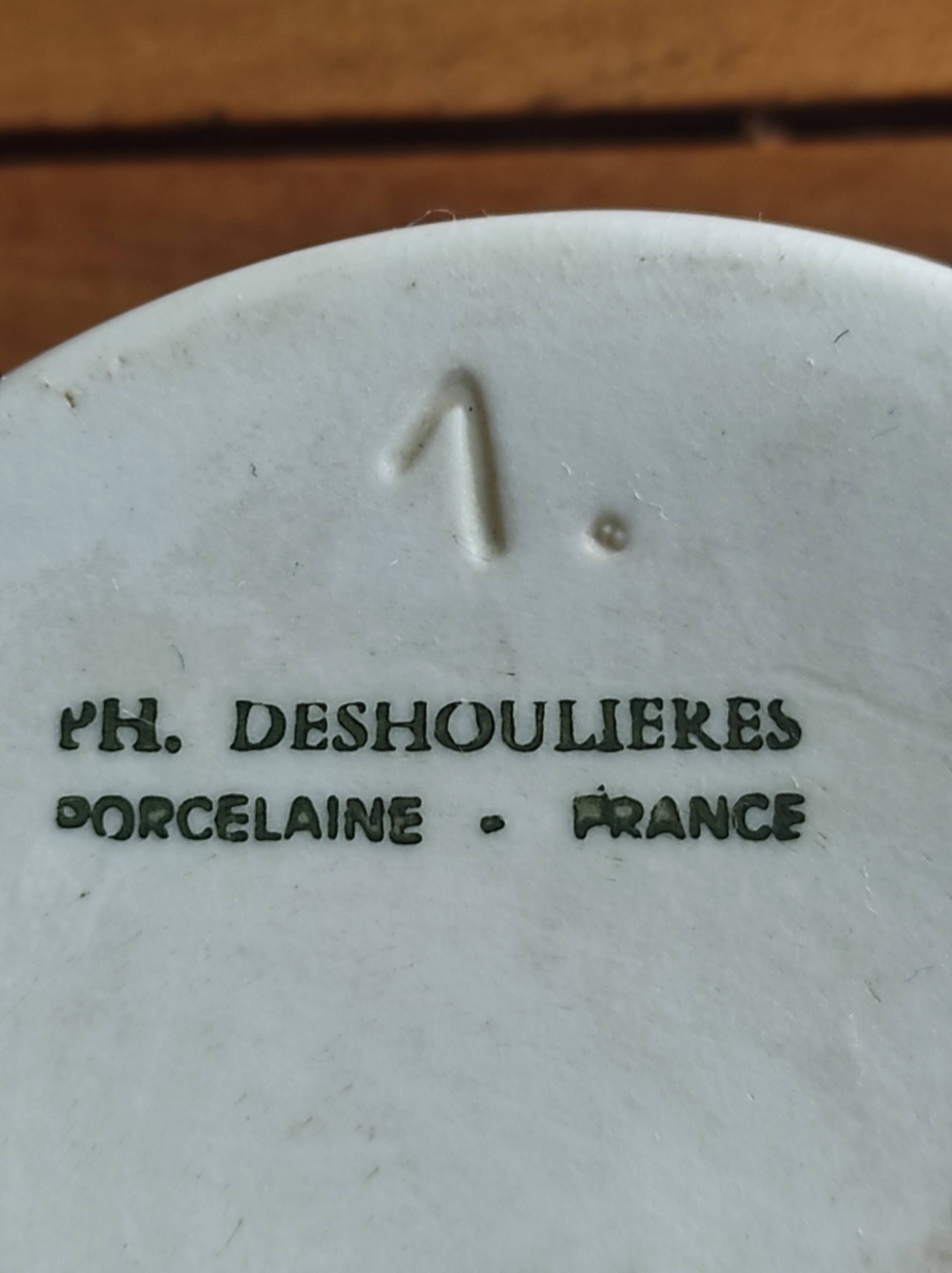 Porcelain ramekin series 'Wild Ivy' Philippe Deshoulieres