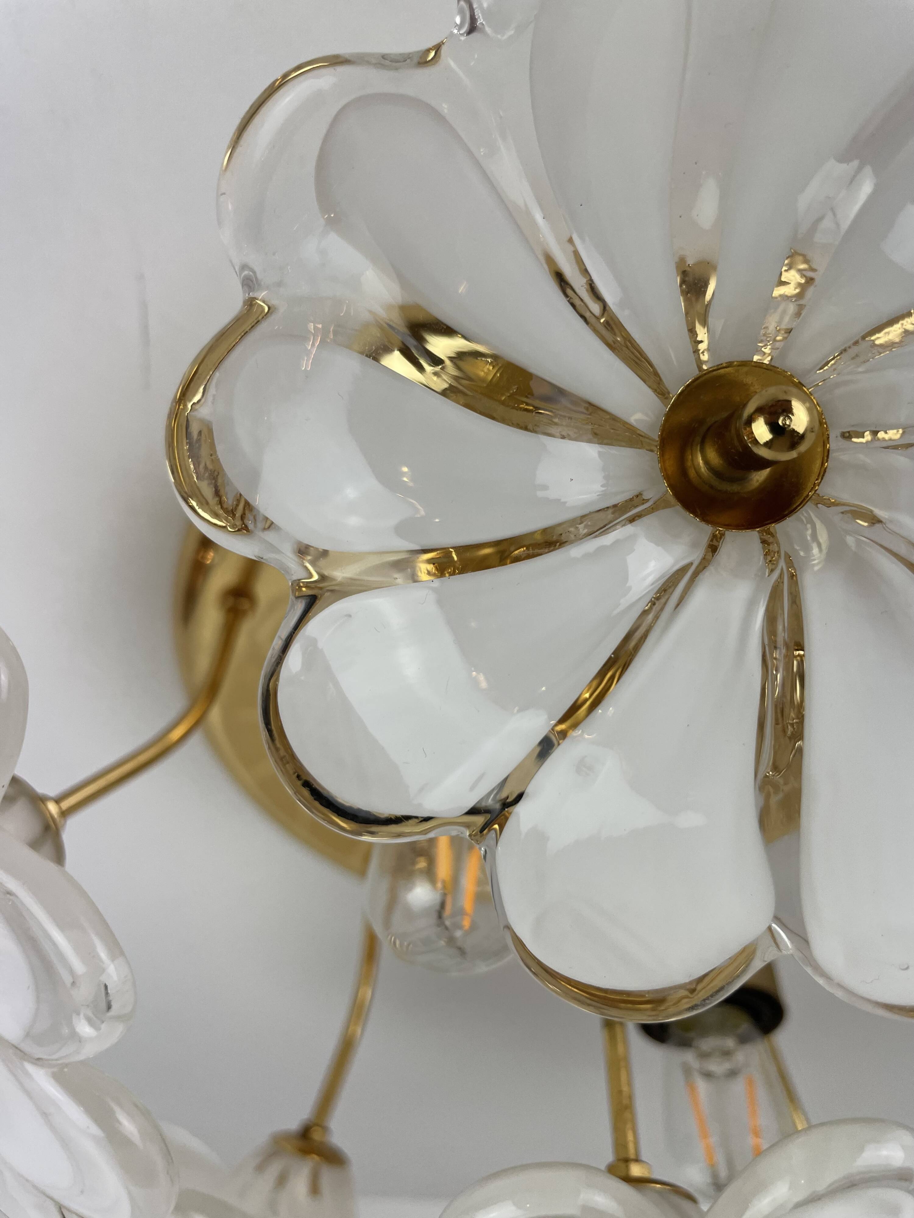 1980' Murano Flower Ceiling Light