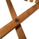 Folding wooden stool