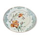 Polychrome Plate E. Bourgeois 1832-1926 crystal Porcelain Faïences