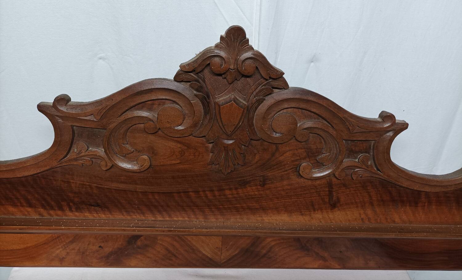 Solid wood carved pediment