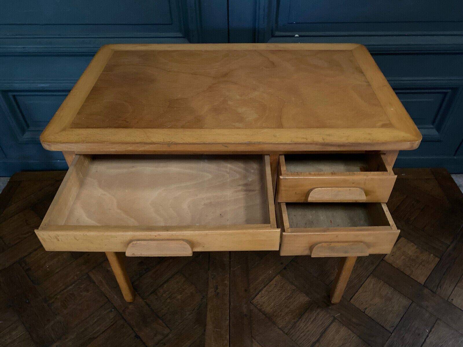 Small children's desk Forbo French design three drawers 1960