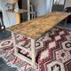 19th-century farmhouse table
