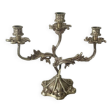 Old gilded bronze candlestick